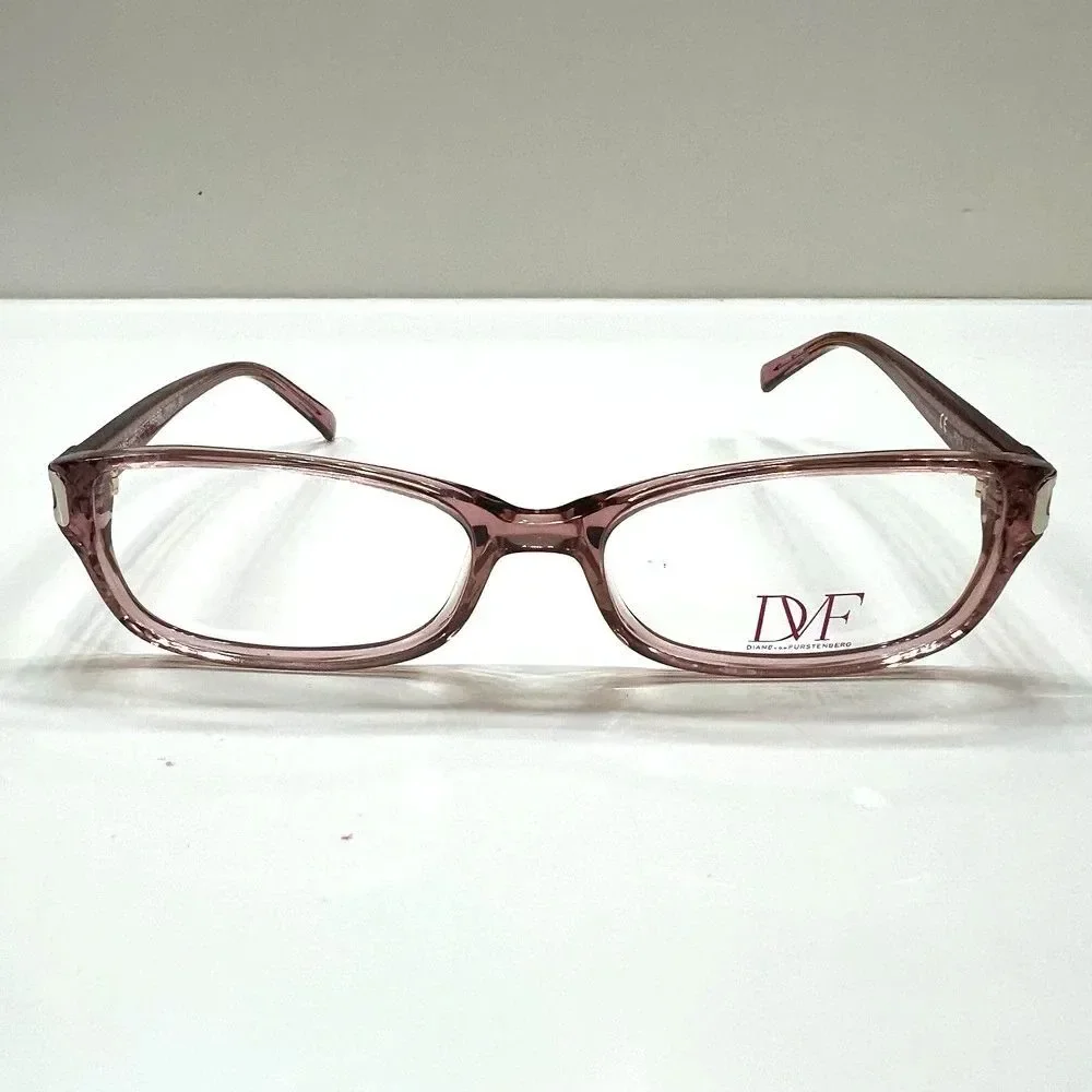 NEW Diane von Furstenberg DVF 5040 650 Translucent Pink Eyeglass Frame 52-16-135